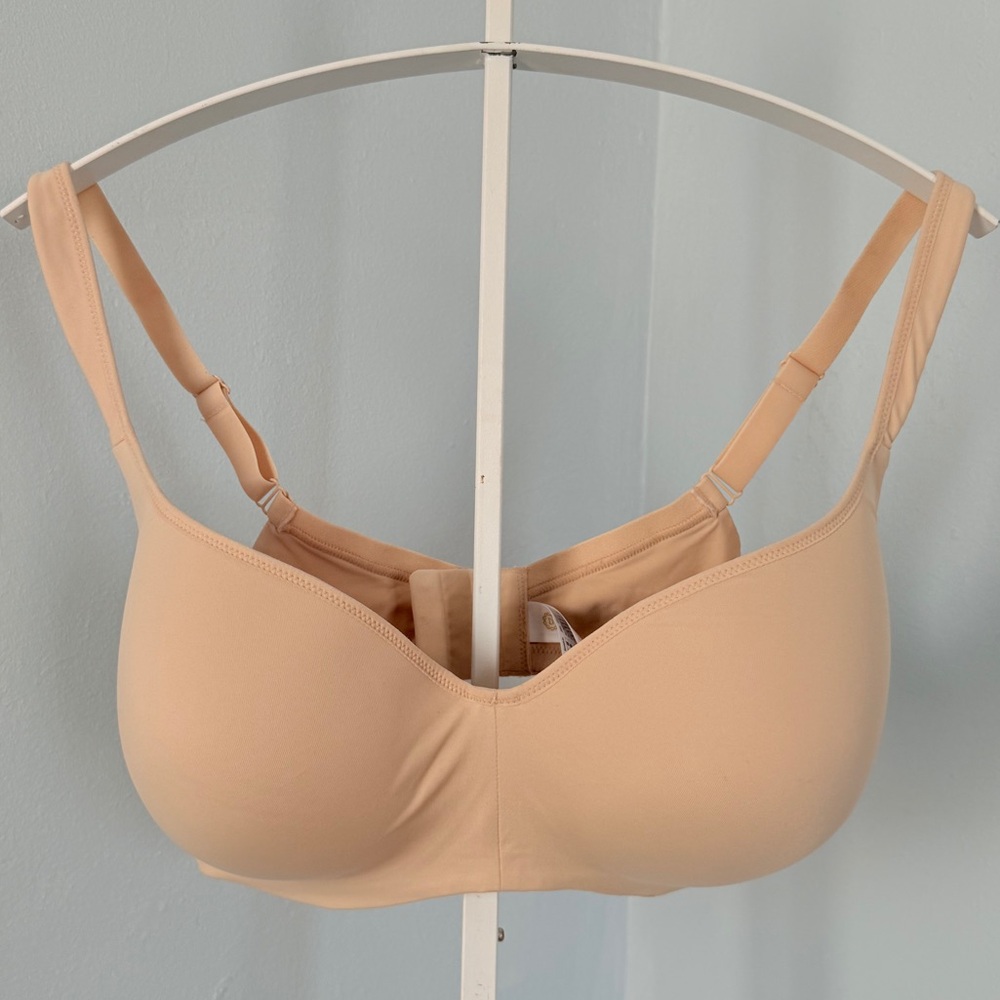 Delimira Beige Padded Wired Adjustable Straps Full Coverage Bra Sz 40G